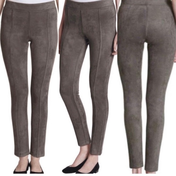 Andrew Marc Faux Suede Pants Sz M - Picture 1 of 6